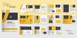 Fototapeta  - Designer Portfolio Design Portfolio Design Interior Brochure Layout Design Architecture Portfolio
