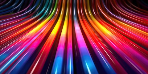 Wall Mural - vibrant technology neon colorful background, generative ai