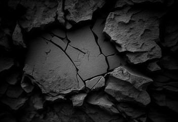 Cracked rock textures - Generative Ai