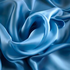 Blue silk sheet, perfect textured background 