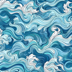 seamless wave pattern