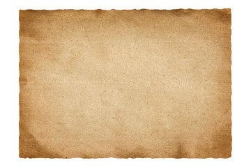 Wall Mural - Old paper brown sheet isolated