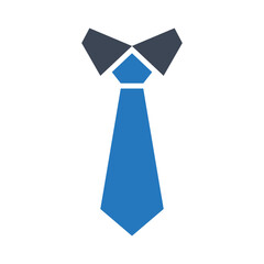 Sticker - Necktie vector icon