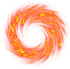 Wall Mural - fantasy orange round portal and glitter particle element