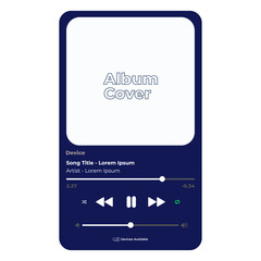 music display theme: platform sample. spotify display template. joox. apple. iphone. google music. s