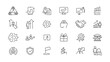 © RI Rafiq - Growth and success line icons collection. Big UI icon set in a flat design. Thin outline icons pack.