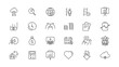 © RI Rafiq - Growth and success line icons collection. Big UI icon set in a flat design. Thin outline icons pack.