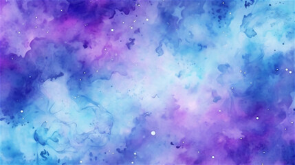 Wall Mural - Generative AI, An abstract galaxy pattern in shades of blue and purple