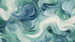 © icehawk33 - Generative AI, An abstract wave pattern in shades of blue, green, and white