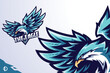 The Eagle - Mascot & Esport logo template, All elements in this template are editable
