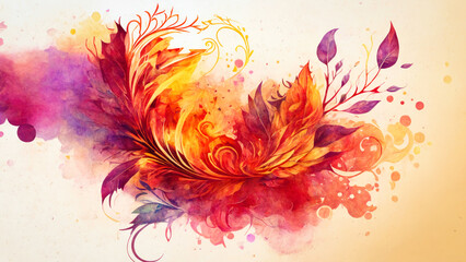 Poster - Beautiful flower background, generative ai.