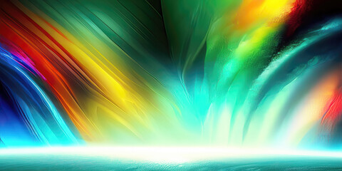 Wall Mural - abstract gradient colorful background wallpaper design (generative ai)