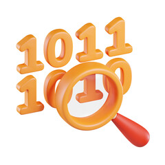 Binary Code 3D Icon