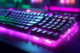 Fototapeta  - keyboard with lights