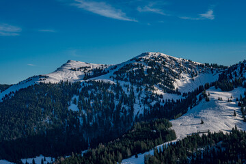 Poster - Winter hike on the Nagelfluhkette in the beautiful Allgau Alps