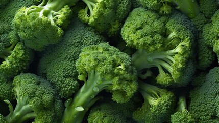 Fresh broccoli fullframe as texture