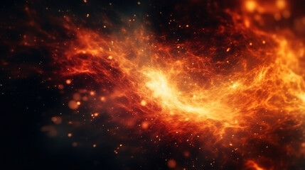 Fototapete - Cosmic space and stars, cosmic abstract background. generative ai.