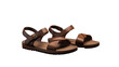 Sandals isolated on transparent background. Generative AI
