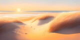 Fototapeta Niebo - Sand dunes on the background of the sea.
