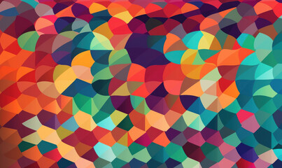 Wall Mural - colorful color Penrose tile or tessellation as a background or wallpaper. Generative AI