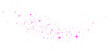© Orange Sky - Golden glitter wave abstract illustration. Golden stars dust trail sparkling particles isolated on transparent background. Magic concept. PNG.