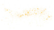 Golden glitter wave abstract . Golden stars dust trail sparkling particles isolated on transparent background. Magic concept. PNG.