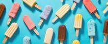 ice cream, popsicle with generative ai	