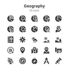 Geography icons collection