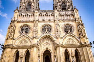 Wall Mural - Cathedral of the holy cross, Orleans, France, exteriors