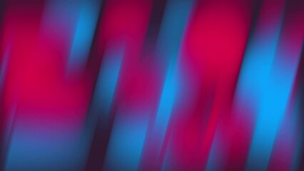 Wall Mural - Abstract dual color gradient background with liquid style waves featured violet and blue. Seamless looping video.
