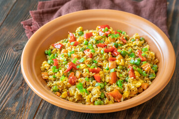 Canvas Print - Portion of fried rice