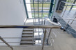 © hiv360 - stairs emergency and evacuation exit stair in up ladder in a new office building.