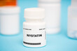 Nystatin medication In plastic vial