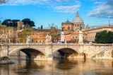 Fototapeta Pomosty - Rome historical city skyline, Italy