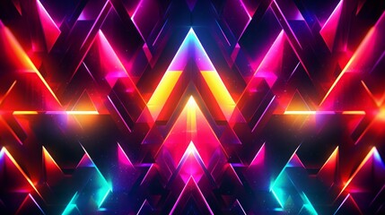 Wall Mural - abstract neon lights for background. generative ai