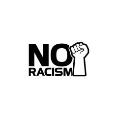 Sticker - No racism icon isolated on transparent background