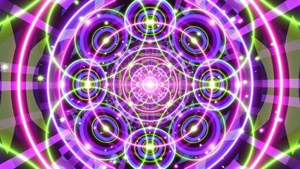 Canvas Print - Fantastic Spiritual meditation vj background