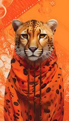 Poster - portrait of a leopard