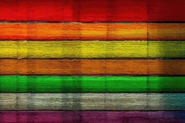 Wall Mural - multicolored yarn background Generative AI