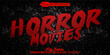 Red Blood Horror Movies Vector Editable Text Effect Template