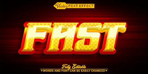 Shiny Fast Vector Editable Text Effect Template