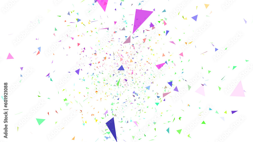 Long Ribbon Falling Colorful Celebration Ribbons Falling from Top Overlay Isolated ...