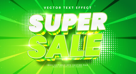 Wall Mural - Super sale 3d editable vector text style effect. Vector text effect with luxury concept.