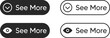 See more vector icon set. View all button symbol. Eyes vector sign
