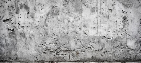 Grey rough damage concrete wall texture background. Generative AI.