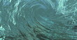 Rotating blue abstract swirl whirlpool, abstract background 3D rendering