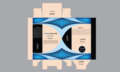 Wall Mural - Vector Branding package design. chocolate package box design template. Ready package design for milk drinks ect.Cardboard Box and Paper Tube Mockup