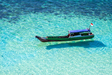 Wall Mural - fishing boats at komodo national park, indonesia
