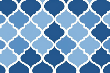 blue and white moroccan pattern background