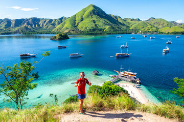 Wall Mural - views of kelor island on komodo national park, indonesia